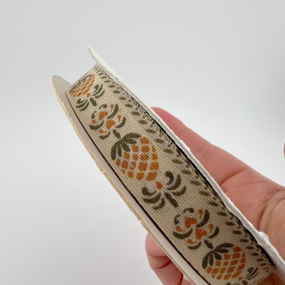 Vintage Pineapple Ribbon‎ WFR Cotton Farmhouse Trim Spool
